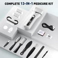 thumbnail image 5 of XUEYU Electric Foot Callus Remover, Waterproof Callus Remover for Feet W/ 3 Speed, 14 in 1 Rechargeable Foot Scrubber Kit W/ 3 Roller Heads, Pedicure Tools for Feet, Foot File for Dry & Crack Feet, 5 of 8