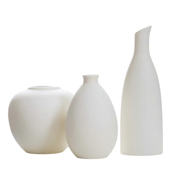 Vases Faits à la Main Uniques, Vases en Céramique avec Sensation Givrée pour Minimalisme Moderne, Décoration de Salon, Usages Intensifs à la Maison et au Bureau, Prêts pour Cadeaux