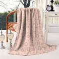thumbnail image 2 of Pink Sun Planet Moon Star Pattern Blanket,Comfortable Soft Flannel Throw Blanket,All Season,Warm Lightweight Blankets for Sofa Bed Couch Living Room Chair,40"x50", 2 of 4