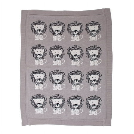 UPC: 0025773017727 | Parkland Collection Lion King Transitional Light Grey Knitted 32 X 40 Baby Blanket