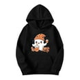 thumbnail image 2 of Halloween Hoodies for Womens Cute Ghost Party Printed Top Fall Winter Fleece Sweatshirts Casual Loose Long Sleeve Tops Halloween Pullover Outwears with Pocket, 2 of 4