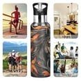 thumbnail image 4 of ALAZA Cool Horse Water Bottle Insulated Flask Stainless Steel Straw Lid 20 oz, 4 of 6