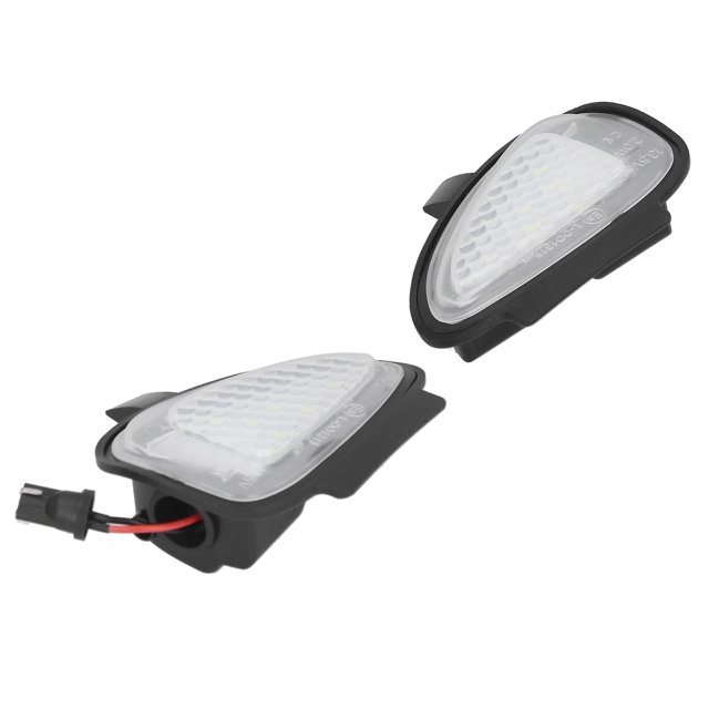 Señal de giro del espejo de la puerta, par de luces LED para espejo retrovisor lateral, luz exterior del coche, diseño a prueba de futuro