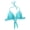 Blue, variant on Women Beach Top Push Up Swimsuit Top Solid Color Swimsuit Bra Bathing Suit Top