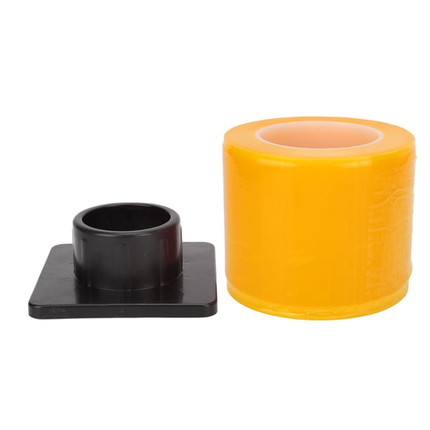 1 rollo de 1200 unidades de película de barrera desechable de adsorción automática, impermeable, película protectora de PE para tatuajes, cinta de barrera con base amarilla