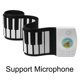 thumbnail image 2 of Bewildely Adultos Niños 49 Teclas Piano Electrónico Niños Silicona Flexible Roll up Teclado Teclado Juguete Educativo Regalo Videojuegos portátiles Blanco Bewildely FN012314-01B, 2 of 6