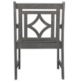 thumbnail image 3 of VIFAH V1826 Renaissance Outdoor Patio Diamond Hand-scraped Hardwood Dining Armchair, 3 of 5