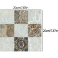 thumbnail image 2 of 30 piezas de pegatinas para azulejos, autoadhesivas, impermeables, para azulejos de mármol, pegatinas autoadhesivas para decoración de pared para cocina, baño, 20 x 20 cm (mármol), 2 of 5
