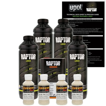 Raptor Shoreline Beige Urethane Spray-On Truck Bed Liner Texture Coating, 4 Liter