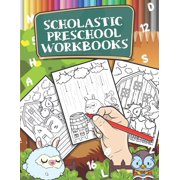 HELLEN'S PAPERHEART Scholastic Preschool Workbooks: Pre Kindergarten Workbook, Tracing Letters and Numbers with Farm Animals, Educational Activity Book (Paperback)