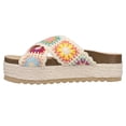 thumbnail image 3 of Dirty Laundry Womens Plays Floral Espadrille Platform  Casual Shoes, 3 of 5