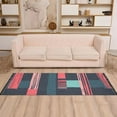 thumbnail image 2 of Yayeee Hallway Runner Rug 2'x6' Non Slip Machine Washable with Rubber Backing, Pink Geometric, 2 of 8