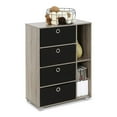 thumbnail image 4 of Furinno Multipurpose Storage Cabinet, French Oak Grey/Black, 4 of 4