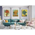 thumbnail image 3 of 3 Piece Sunflowers- Irises Flower Vase Vincent Van Gogh Art Reproduction, Giclee Canvas Prints Wall Art for Home Decor 12"x16", 3 of 6
