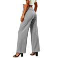 thumbnail image 4 of Fold Over Yoga Pants for Women Wide Leg High Waist Gym Stretch Fall Lounge For Sport Workout Yoga XL, 4 of 4