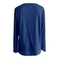 thumbnail image 5 of T Shirts for Women Sequins Tops for Women Blue Long Sleeve Sparkle Shirt Shiny Top Party Shirts Womens Holiday Party Tops, 5 of 5