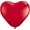 Red, variant on Qualatex 11" Ruby Red Heart Latex Balloons (100ct)