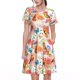 thumbnail image 1 of Easygdp Flowers And Birds Watercolor para Vestido Transpirable de Mujer, Vestido Suelto de Manga Corta con Pliegues y Bolsillos para el Verano, 1 of 6