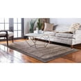 thumbnail image 5 of Unique Loom Indoor/Outdoor Rectangular Border Contemporary Area Rugs Brown/Black/Off-White, 6' 0 x 9' 0, 5 of 6
