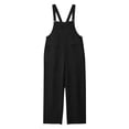 thumbnail image 7 of Jumpsuits for Women Oversized Spaghetti Strap Bohos Wide Leg Overalls Womens Summer Casual Solid Loose Fits Lightweight Comfy Rompers with Pockets, 7 of 7