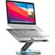 thumbnail image 1 of Soporte ajustable para coutadora portátil para coutadora, elevador ergonómico giratorio de 360° con rejillas de refrigeración de aluminio y construcción ristente para MacBook Pro/Air, 1 of 5