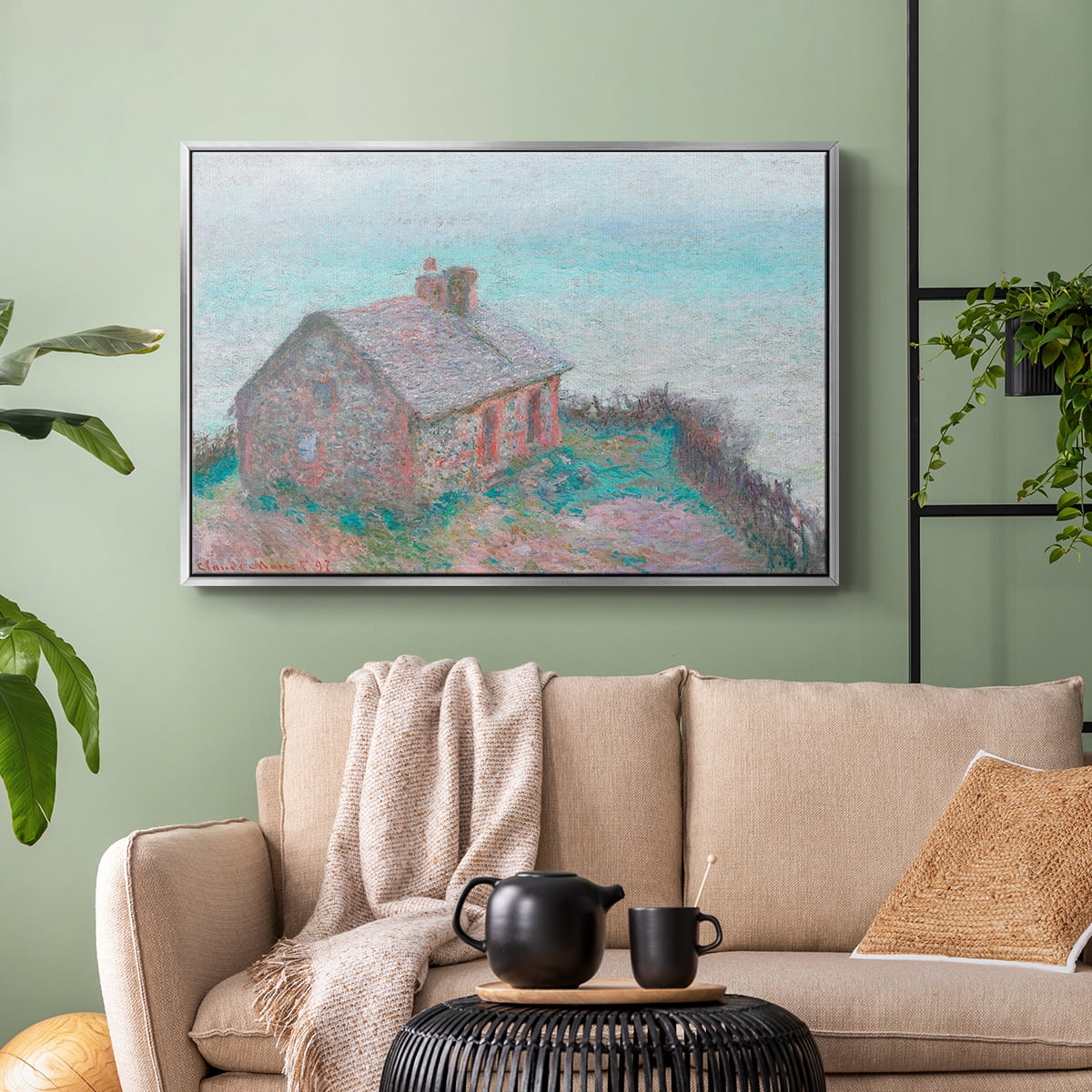 Vintage Landscape-CXLIX By Wexford Home Framed in Silver Wood Gallery Wrapped Canvas 25 in. x 37 in.