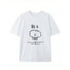 thumbnail image 1 of Cotton Cartoon Dumpling Design T-Shirt for Adults - Casual Summer Short Sleeve Knit Fabric Top with Round Neckline, No Bra Pad, for Leisure Outings, 1 of 7