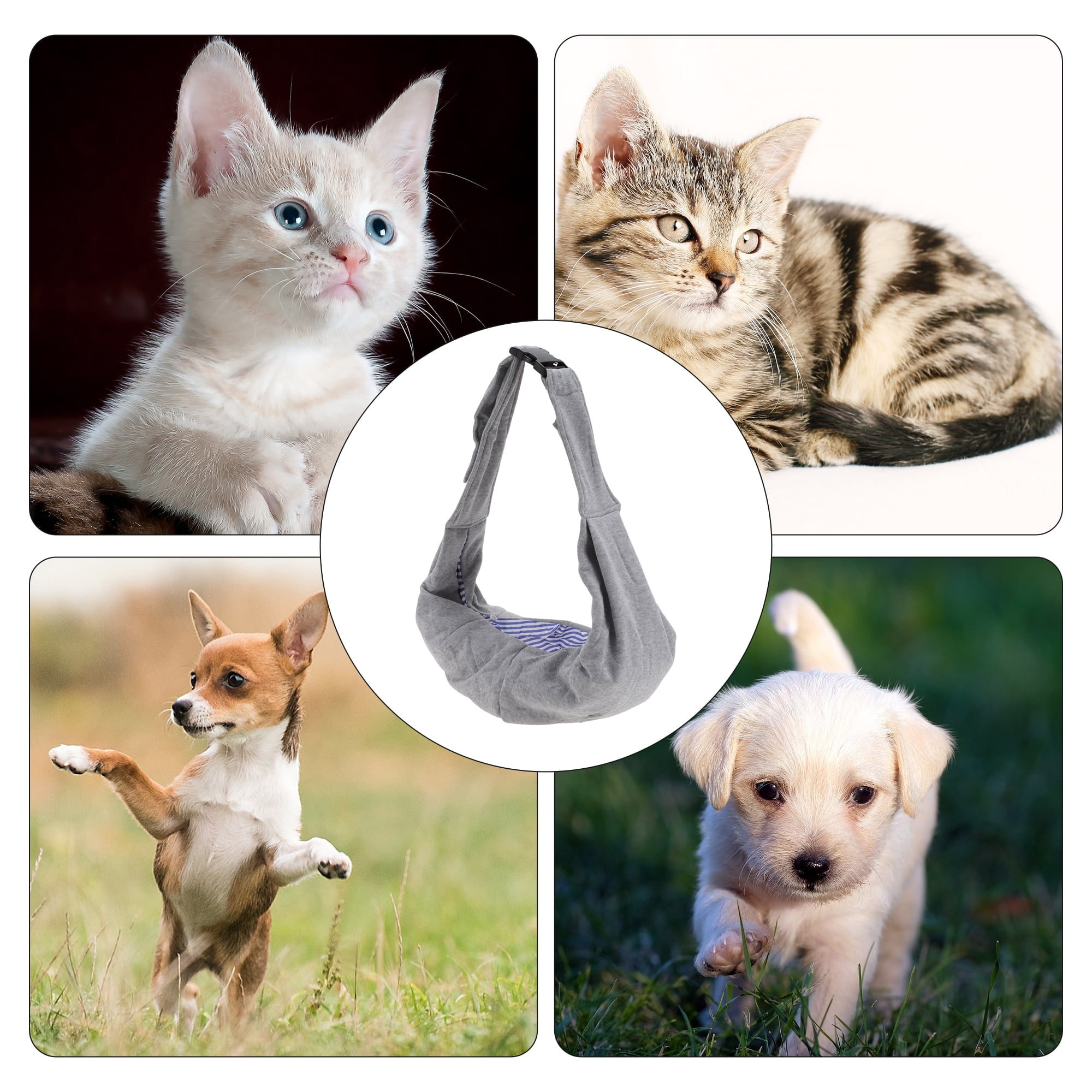 Unique Bargains Portable Pet Sling Carrier Adjustable Pet Sling for Dogs and Cats