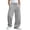 Gray, variant on FSYBOA Boys Fleece Sweatpants Size 10-12T, Straight-leg Relaxed Fit Elastic Waist Open Bottom Kids Athletic Pants with Pockets Black