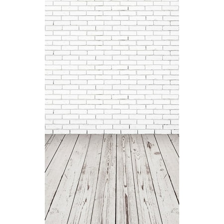 Image of Vinyl Wood Wall Floor Photography Studio Prop Backdrop Background 5x3FT G