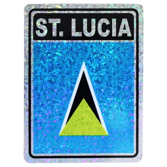 St. Lucia Reflective Decal