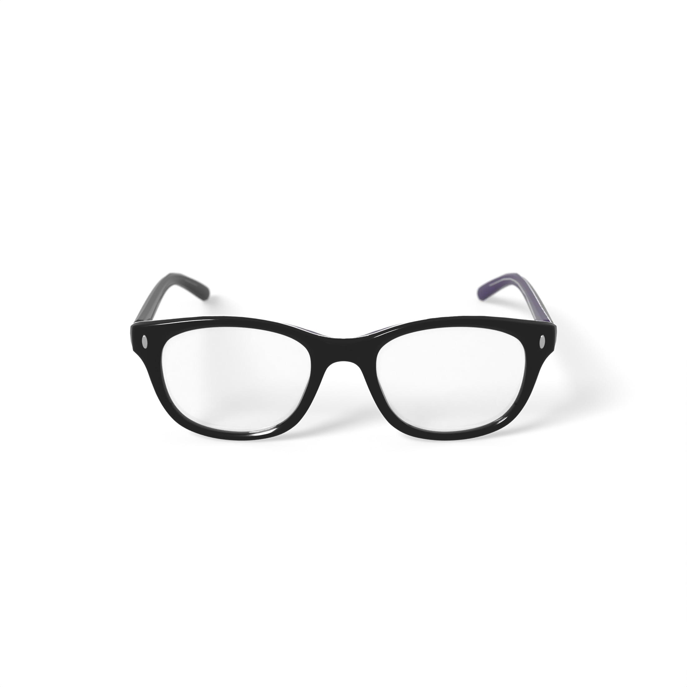 Walmart Women's FM13041-1 Square Prescription Eyeglasses with Case, Brown/Purple