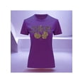 thumbnail image 1 of Playera Blusa Cherry Cerezas Animal Print Color Morado Talla Chica Marca Emil SaEs, 1 of 4