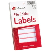 Maco Color Coded Typewriter File Folder Labels (MACFFL11)