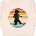 thumbnail image 3 of Inktastic Skateboard Bear Retro Sunset Toddler Sweatshirt, 3 of 4