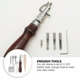 thumbnail image 2 of 1 Set Leather Crafting Tools Supplies Leather Starter Kit Leather Stitching Kit, 2 of 8