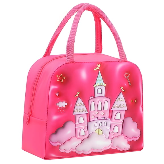NIETEIN Lunch Bag Box Insulated Cooler Portable Reusable (Castle)