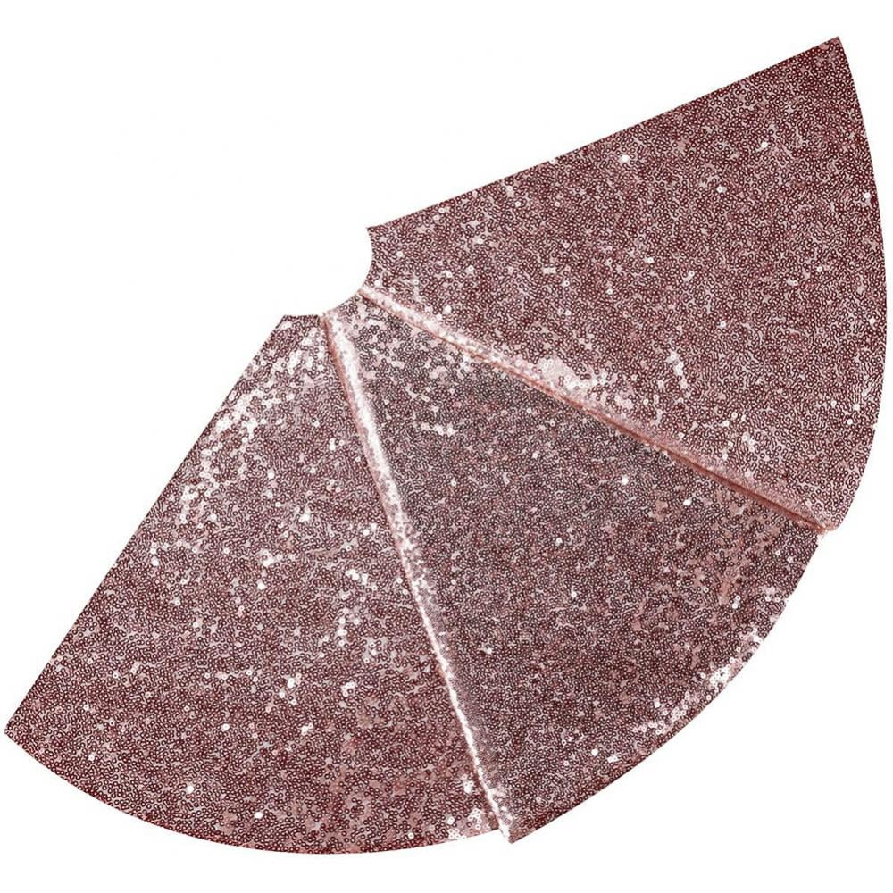 Buy Glitter Tree Skirt Double Layers 24/30/36/48 Inches Sequin Tree