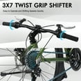 thumbnail image 5 of UBesGoo 24in Mountain Bike for Adults, Aluminum Frame Lightweight 21 Speeds Men/Women Bike with Dual Disc Brake, Twist Shifters, Green, 5 of 12