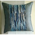 thumbnail image 2 of Pillow Cover Grey 24x24 inch (60x60 cm), Luxury Grey Pillow Shams, Sequins Sparkly Glitter Pillow Sham, 24x24 inch (60x60 cm) Pillow Shams, Square Silk Shams, Modern - Silver Blue Jazz, 2 of 4