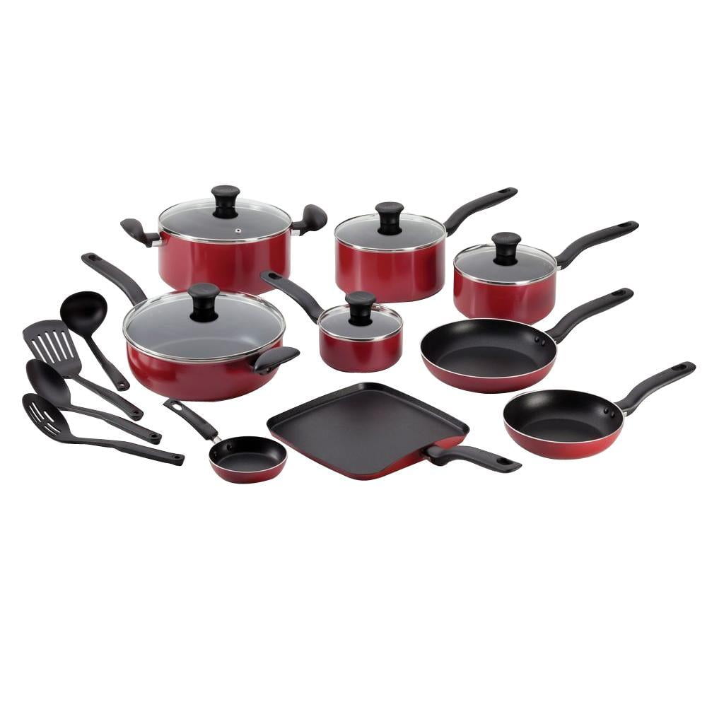 Clearance Non-Stick Induction Pots and Pans Set, Dishwasher Safe Bright Cookware  Set, Cool Handle Kitchen Ware, Germany Professional Multilayer Durable  NonStick Coating, 7-Piece Set