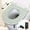 Green, variant on USB Winter Thermo-regulating Heated Rabbit Plush Toilet Seat Household Washable Toilet Seat Cover Speed Heat Thermostat Plush Cushion