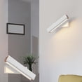 thumbnail image 1 of Wall Sconce 7.87 Inch Aluminum Wood 8W Black White Modern Plain Strip for Bedside Hallway Study Room Direct Lighting Focused Functional Reading Light Easy Mount Durable Quality, 1 of 8