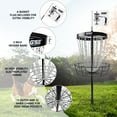 thumbnail image 3 of GSE Games & Sports Expert Professional Portable 24-Chain Disc Golf Targets Basket, PRO Disc Golf Practice Goal Baskets(Black), 3 of 6