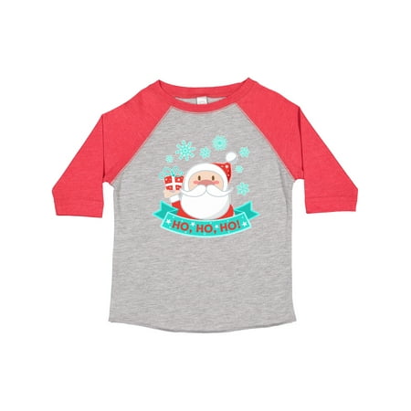 

Inktastic Santa Claus with Snowflakes Ho Ho Ho Gift Toddler Boy or Toddler Girl T-Shirt