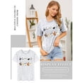 thumbnail image 4 of ZXSXSY Cute Cat Shirts for Women Graphic Tee Crew Neck Short Sleeve T-Shirts, 4 of 7