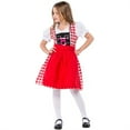 thumbnail image 4 of Coerni German Dirndl Dress Clothess for Girls Kids Bavarian Oktoberfest Halloween Carnival Short Puff Sleeve Child's Dress, 4 of 9