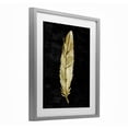 thumbnail image 2 of Stupell Industries Contemporary Curved Feather on Black Gray Framed Print Under Glass, 13 x 16, by Kim Allen, 2 of 8