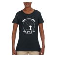 thumbnail image 2 of Wild Bobby, Can't Work Today My Arm Is In A Cast, Fishing, Women Graphic Tee, Black, Small, 2 of 5