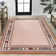 thumbnail image 4 of JONATHAN Y HAWAII 3 x 5 Area Rug, Sebastian Diamond Border - Orange/Ivory, HWC102C-3, 4 of 9